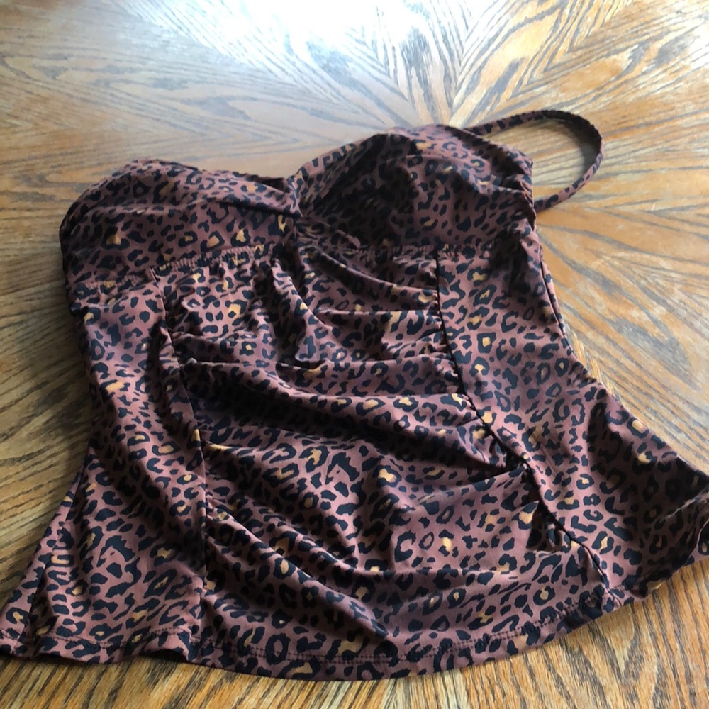 Leopard tankini.